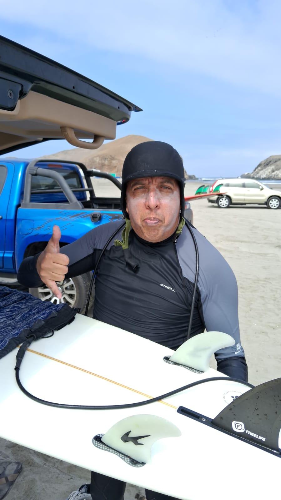 Guy surfing